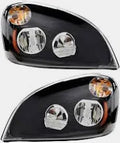 Headlight-Cascadia New- Black- LED-RH