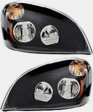 Headlight-Cascadia New- Black- LED-RH