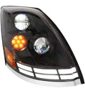 Headlight- Volvo Old Black-LED-RH
